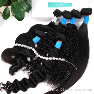 Cuticle Aligned Lose Deep Unprocessed with Frontals Curly Extension Brazilian One Donor Mink Human Virgin Straight Hair Bundles